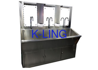 Peralatan Pembersih Limbah Induksi Otomatis Secara Otomatis, Sink Scrub Bedah Stainless Steel