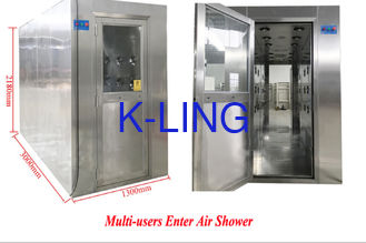 201 Stainless Steel Air Shower Sistem Kontrol Otomatis Untuk Kamar Bersih ISO 8