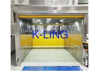 Terowongan Shower Air Cargo Dengan Pintu Roller Rana Cepat PVC 304 SUS Cabinet