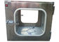 Stainless Steel Disesuaikan 201 Dynamic Pass Box Ruang Tertutup Dengan Pintu Di Sisi Berseberangan