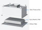 Efisiensi Tinggi Filter Outlet Seal HEPA Box / Cleanroom HEPA Filter Box