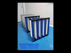Plastik Frame V Bank Filter Untuk Kamar Bersih Filtrasi Dan Kinerja Dalam Lingkungan Industri