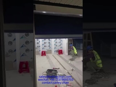 Ruang Pancuran Udara Kargo Efisiensi Energi Dengan Pintu Bergulir Cepat 3 Sisi Cara Peniupan