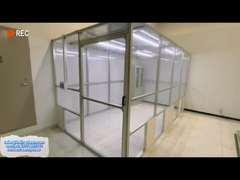 Aliran udara vertikal bergerak SoftWall Cleanroom 304 stainless steel Cleanroom