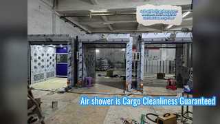 Cleanroom Air Shower Untuk Menghilangkan Debu Kargo
