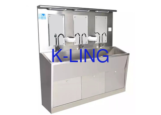 304 Stainless Steel Wastafel Bedah Rumah Sakit Kursi Multi Orang