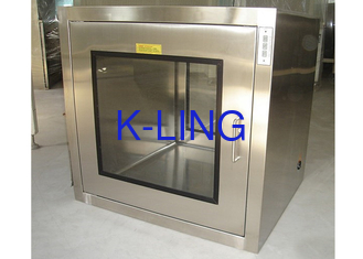 Clean Room Auxiliary Device Pass Box Dengan Kabinet UV Light Stainless Steel 304