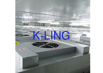 Efisien Filter Udara dinding dipasang Unit Filter Kipas 1225 X 615 X 350mm