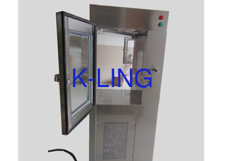 Air Shower Pass Box Dilengkapi Filter HEPA Polished Finish Multi Stage Filtration