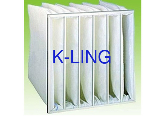 Filter udara saku dengan bingkai paduan aluminium untuk lingkungan kelembaban