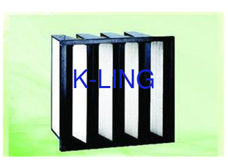 F8 F9 Kelas V Bank Filter Dengan Media Serat Kaca Serat Kaca Dan EVA Gasket