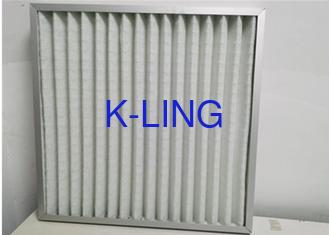 Efisiensi Pembersih Udara Panel Pleated Filter 46mm/96mm G4 Rating 5um Porositas