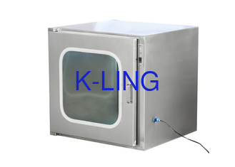 Kunci Termasuk 600*600*600mm Zona Kerja Internal Static Pass Box Untuk Ruang Bersih