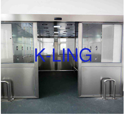 Saluran mandi udara baja tahan karat yang terbuat dari bahan SUS304 T 1.0mm untuk kontaminasi terkontrol di ruang bersih industri