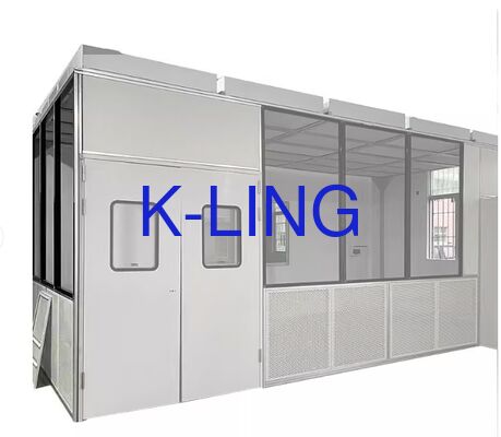 Modular Cleanroom dengan ISO5/ISO6/ISO7/ISO8 Purification Rank, HEPA Filter dan Prefilter Air Filtration, dan Instalasi Modular