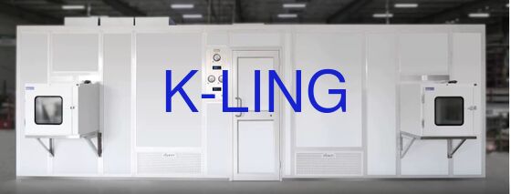 Ruang bersih modular dengan ventilasi pembuangan eksternal 20% dan filter HEPA/ULPA untuk standar ISO Kelas 5 hingga ISO Kelas 8
