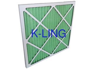Resistansi Rendah Panel Lipit Ac Filter Udara HVAC Untuk Filtrasi Primer