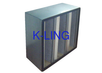 V Bank Granular Karbon Aktif Filter Udara Panel Hvac Untuk Ruang Merokok