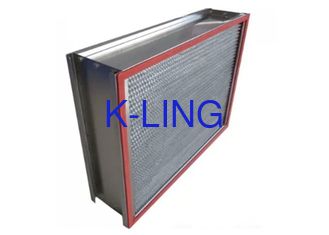 Disesuaikan 1000m H / jam H14 HEPA Air Filter dengan Bingkai Stainless Steel