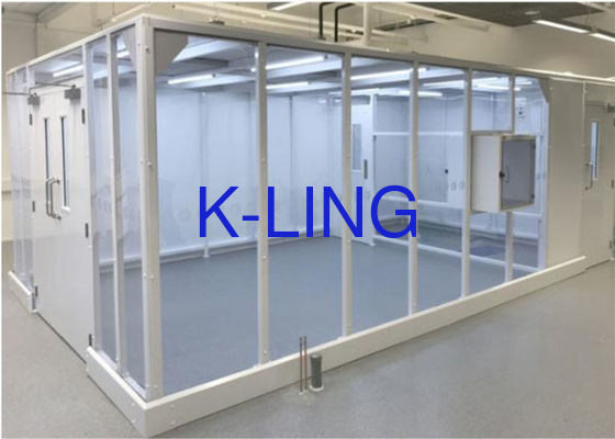 Ruang Bersih Softwall 220V/50HZ untuk Produksi Masker Medis dengan Ruang Bersih Modular Kelas 10-100