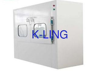 Double Door Clean Room Air Shower Pass Box Hepa / Pre Filter System Tahan Lama