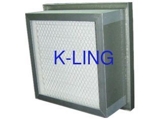 Filter Udara Lipit Saluran Industri, Filter Aluminium Bingkai Fiberglass Udara
