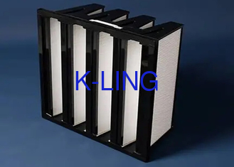 Ventilasi Compact V Bank Filter Bingkai Plastik Filter F7 F9