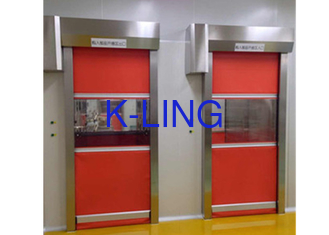 Full Automatic Cleanroom Air Shower Tunnel Rolling Shutter Door Untuk Pengiriman Barang