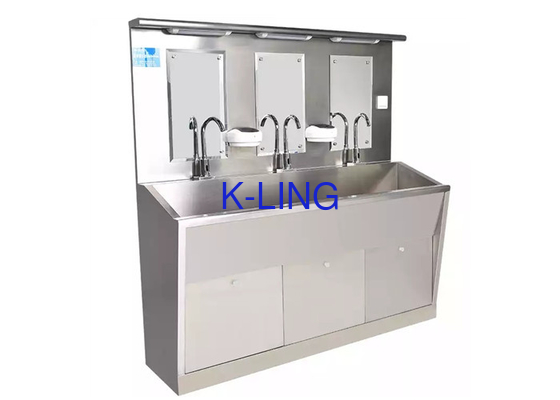 304 Stainless Steel Wastafel Bedah Rumah Sakit Kursi Multi Orang