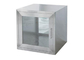Polished stainless steel clean room pass box untuk transfer bahan yang aman dan aman