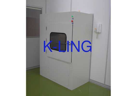Polished Putih Air Shower Pass Box Dengan Kecepatan Udara 25m/s Dan Kecepatan Angin 20m/s