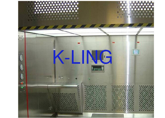 Touchscreen LCD Laminar Flow Booth Dengan Berat Custom 220V/50Hz Power Supply Desain Perak