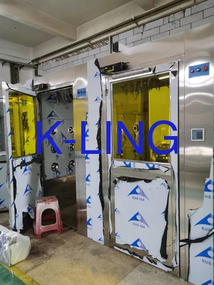 220V/50Hz Atau 380V/50Hz Weatherproof LED Air Shower Tunnel Dengan Filtrasi Udara yang Ditingkatkan