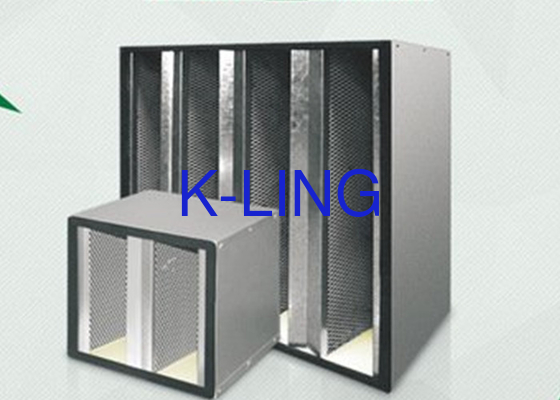 Suhu Serat kaca v bank filter dengan Holt Melt Beads H13 H14 Efisiensi
