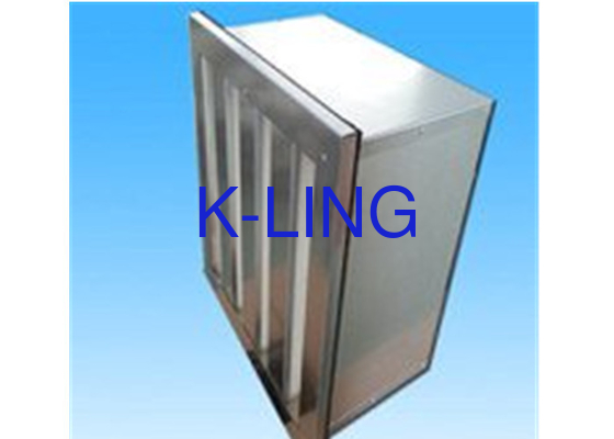 Suhu Serat kaca v bank filter dengan Holt Melt Beads H13 H14 Efisiensi