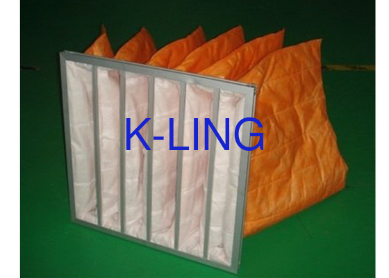 Sesuaikan Tas Filter Udara Aluminium Alloy Frame Kelembaban Toleransi F9 Efisiensi