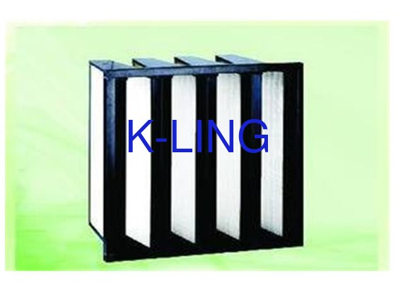 F8 F9 Kelas V Bank Filter Dengan Media Serat Kaca Serat Kaca Dan EVA Gasket
