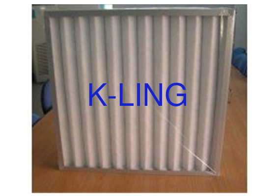 Filter udara panel pleated dengan efisiensi G4 dan porositas yang dapat disesuaikan dengan ketebalan 96mm
