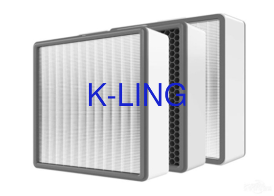 Sistem ventilasi Filter udara panel pleated dengan porositas 5um dan efisiensi MERV 8
