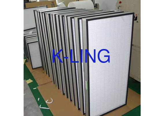 Mini Filter Udara Pleated Dengan Efisiensi 99,9995% Customzied Ukuran Dan Frame