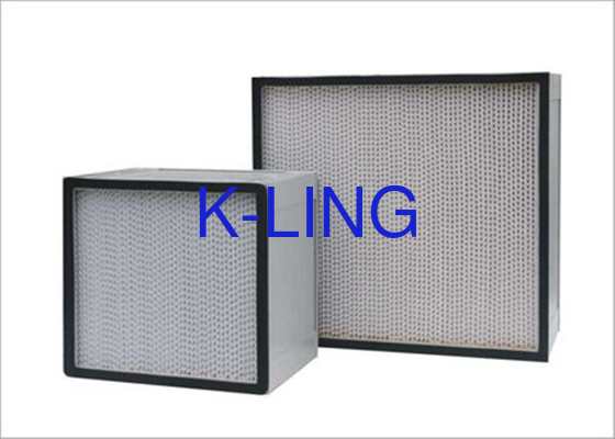 Filter Udara ULPA Serat Kaca Dengan Efisiensi 99,9995% Untuk Pemasangan Cap