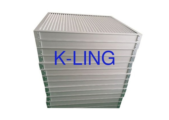 Filter ULPA yang menahan debu besar dari bingkai paduan aluminium serat kaca