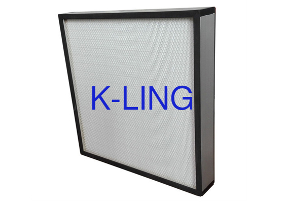 Filter ULPA yang menahan debu besar dari bingkai paduan aluminium serat kaca
