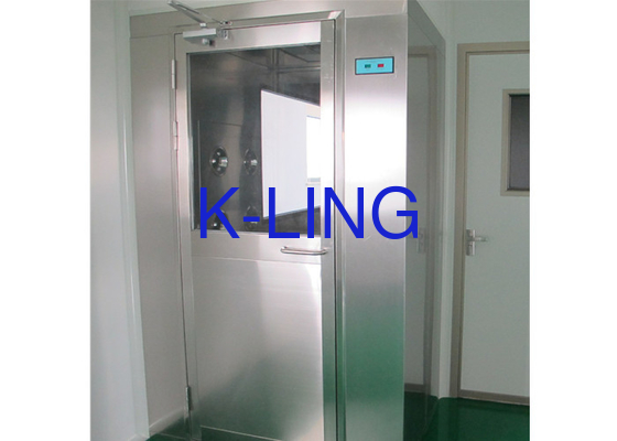 PLC dikendalikan kamar bersih Air Shower Dengan HEPA Filter Dan 200 Pa Tekanan Udara