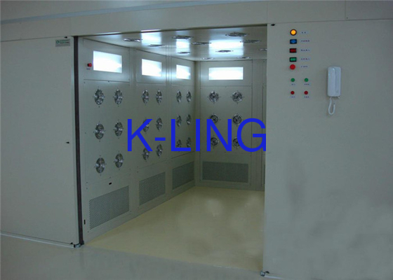 PLC dikendalikan Air Shower Tunnel Disesuaikan Air Shower Dengan 200 Pa Tekanan