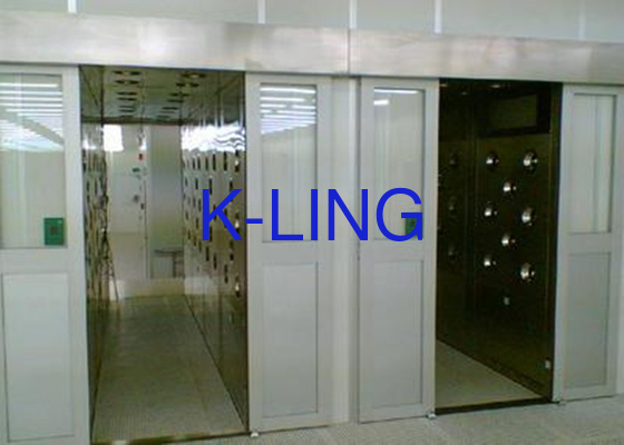 Menyimpan Energi 380V Air Shower Tunnel Dengan LED Lighting Dan UV Lamp PLC Control