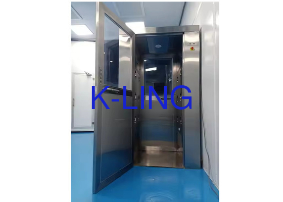 Kecepatan Tinggi Disesuaikan L Tipe Air Shower Kamar Terowongan Dengan Otomatis Swing Pintu 50Hz Frekuensi