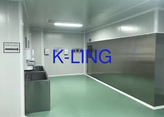 Kecepatan Tinggi Disesuaikan L Tipe Air Shower Kamar Terowongan Dengan Otomatis Swing Pintu 50Hz Frekuensi