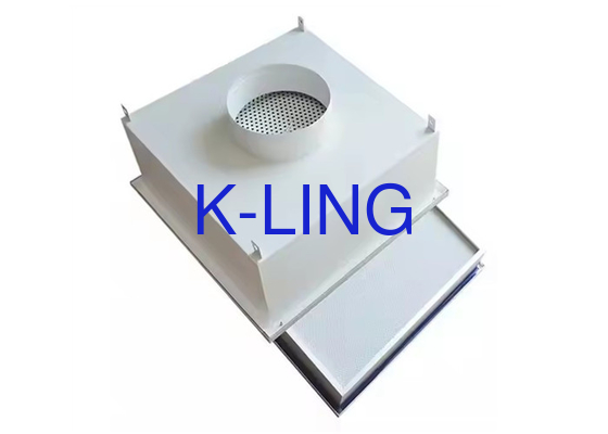 Kotak Filter HEPA Terminal Disesuaikan Dengan Aliran Udara 200CFM Dan Port DOP