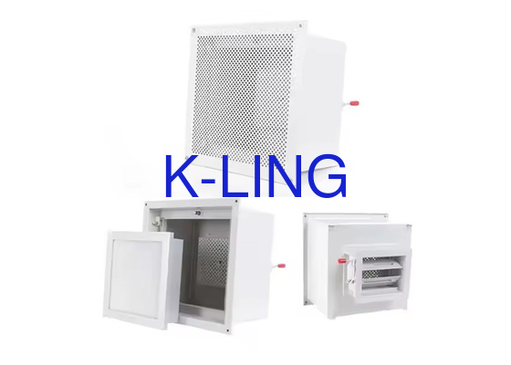 Kotak Filter HEPA Terminal Disesuaikan Dengan Aliran Udara 200CFM Dan Port DOP
